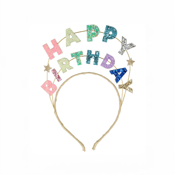 Glitter Stirnband · Happy Birthday
