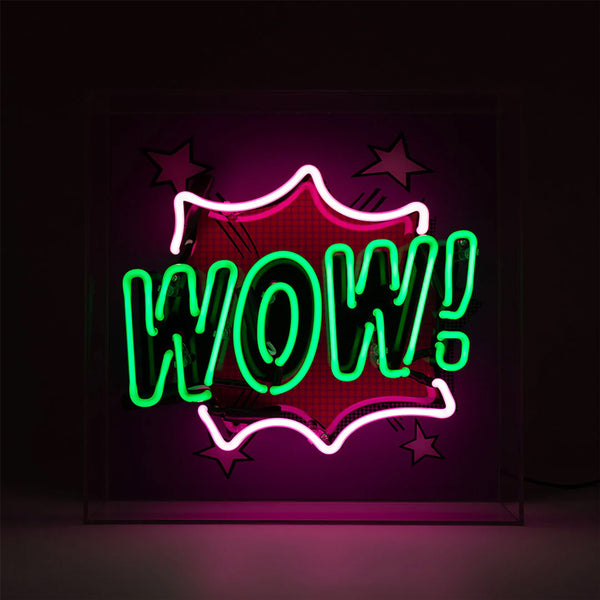 Neon-Sign "WOW"