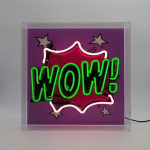 Neon-Sign "WOW"