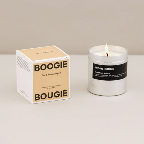 Duftkerze BoogieBougie · Tonka Bean & Myrrh