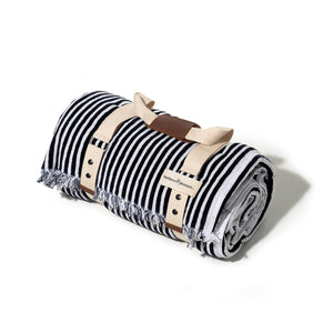Beach Blanket · Stranddecke · Navy Striped