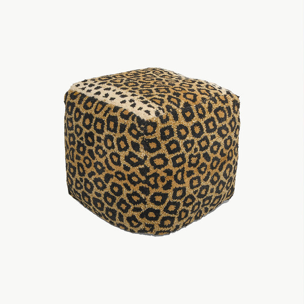 Pouf · Leopard (Klein)