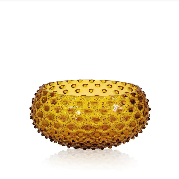 Hobnail Bowl · Amber