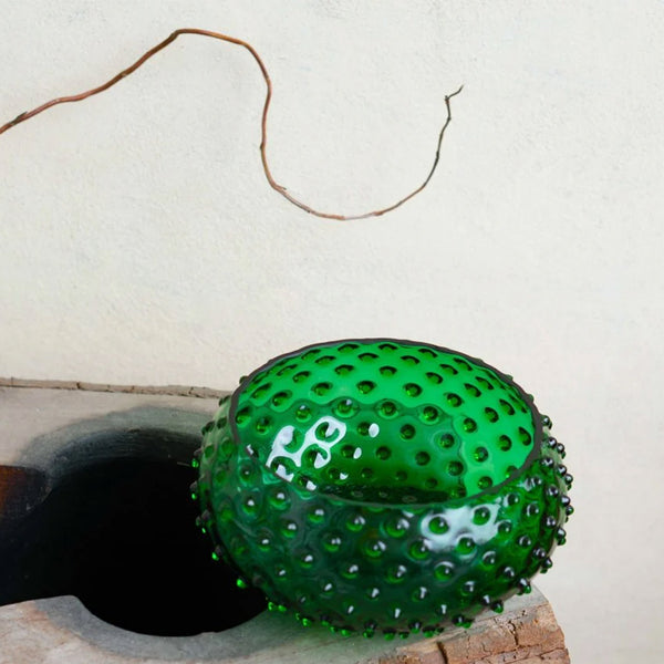 Hobnail Bowl · Dark Green