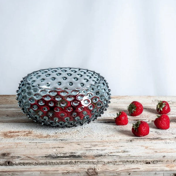 Hobnail Bowl · Misty Blue