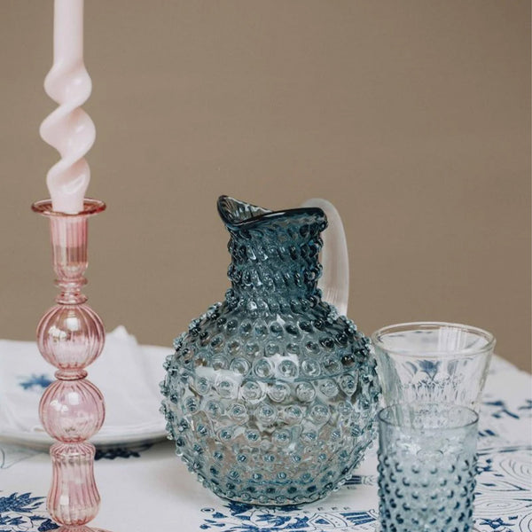 Hobnail Krug · Underlay Blue Smoke