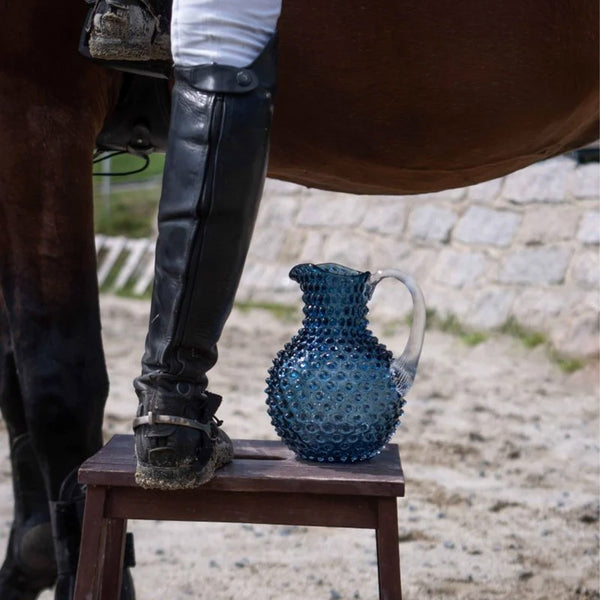 Hobnail Krug · Underlay Blue Smoke