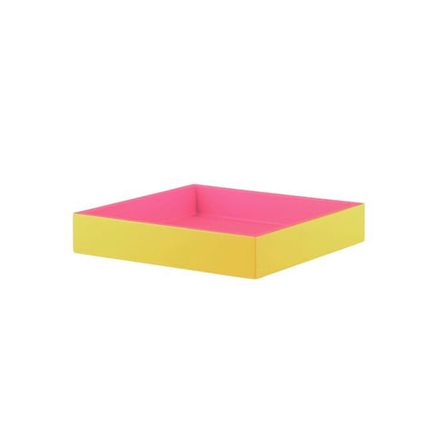 Buntes Tablett · Pink Gelb
