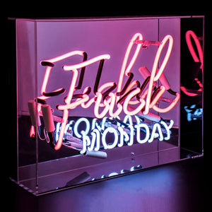 Neon-Sign "FUCK MONDAY"