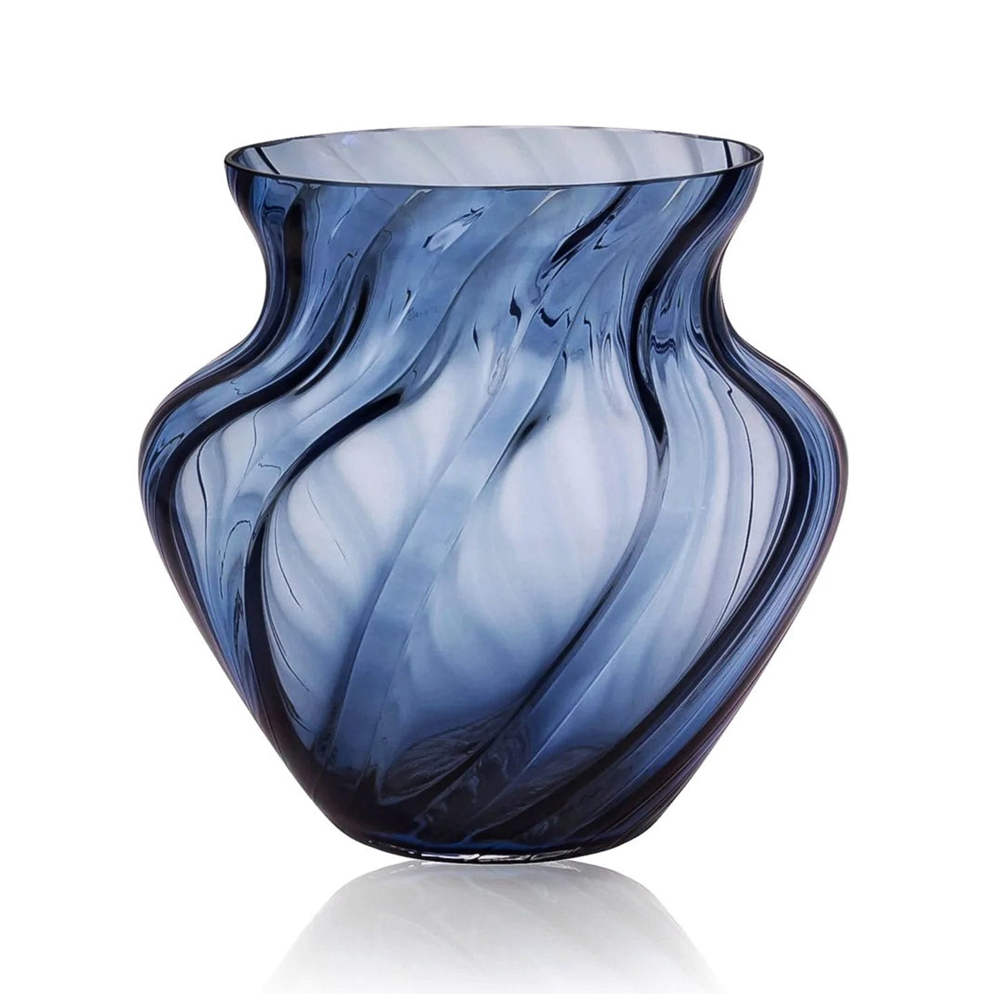 Marika Vase · Underlay Blue Smoke · Large