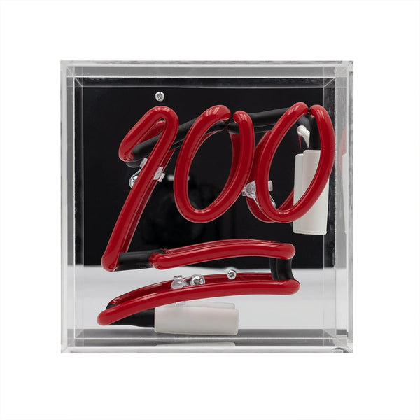 Neon-Sign "100"